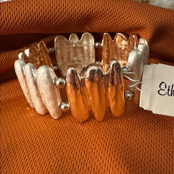 Ethel & Myrtle Jewelry - Silver and Copper Tone Bracelet - Ethel & Myrtle